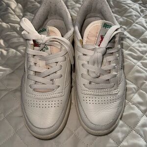 Reebok White Leather Sneakers